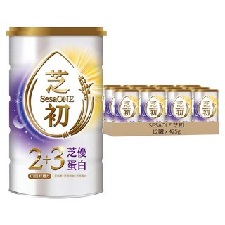 SesaONE 芝初 2+3芝優蛋白 機能芝麻粉, 425g, 12罐