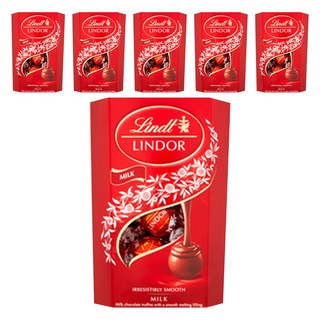 Lindt 瑞士蓮 LINDOR LINDOR牛奶巧克力球, 200g, 6盒