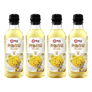 CJ BEKSUL 白雪 芥花油, 500ml, 4個