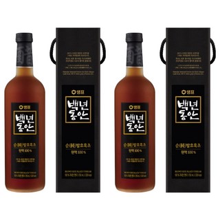 백년동안 순 발효 흑초 원액, 750ml, 2개