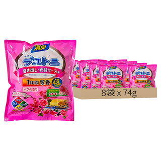 除味芳香包 混合花香 衣櫃除臭 防霉防潮 持久清新, 74g, 8袋