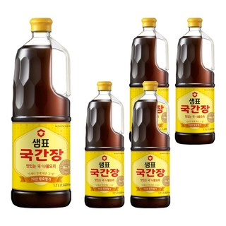 샘표 국간장, 1.7L, 5개