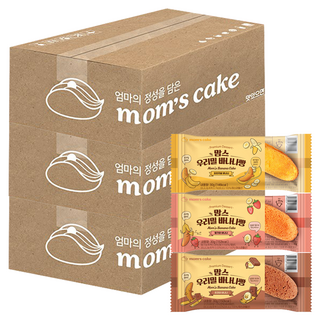 mom's cake 韓國國產小麥香蕉麵包綜合組, 3盒, 450g