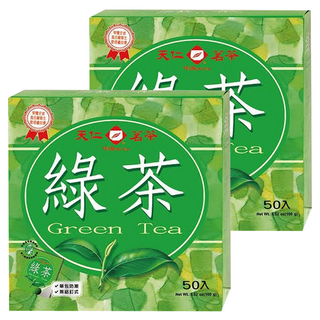天仁茗茶 綠茶 單包防潮 無鋁釘式, 2g, 50包, 2盒