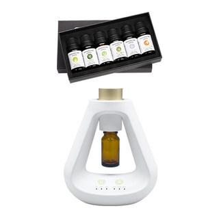 Beautylife 三角香薰機 附精油 精油噴霧器/香薰機/精油擴香/精油機/自動噴香機/智能香薰機/擴香儀/香氛機, F01, 白色