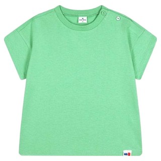 MilkBaby 嬰幼兒透氣素面寬鬆版型短袖T恤