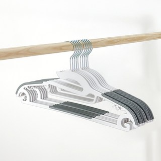 올지 라운드 논슬립 옷걸이, 10개, 화이트