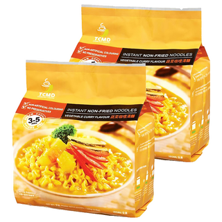 承昌食品 蔬菜咖哩湯麵 純素, 濃郁日式咖哩風味, 無五辛無酒, 無味素無防腐劑, 非油炸麵條, 2袋