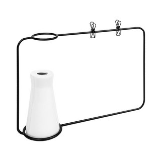 Lacevine 鐵框架花瓶組, 黑色