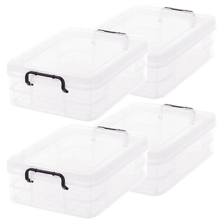 KEYWAY 聯府 強固型掀蓋整理箱 21L, 透明色, 4個