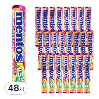 mentos 曼陀珠 曼陀珠 綜合水果口味, 37.5g, 48條