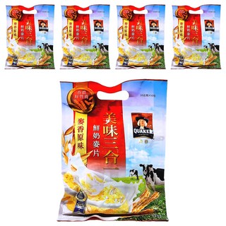 QUAKER 桂格 美味3合1麥片 麥香原味 10包, 330g, 5袋