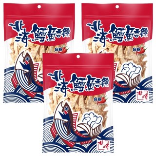 北海 鱈魚香絲 大 麻辣寬條, 90g, 3包