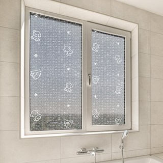 홈트너 창문 점착형 7중 단열뽁뽁이 강아지, 1개