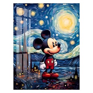 創彩 5D 鑽石畫 40x30cm, 米奇 多色, 1個