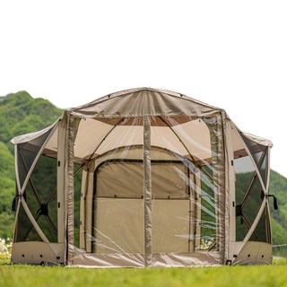 IDOOGEN Octagon Vanta Plus/Vantagon客廳帳專用門型圍布, 棕色