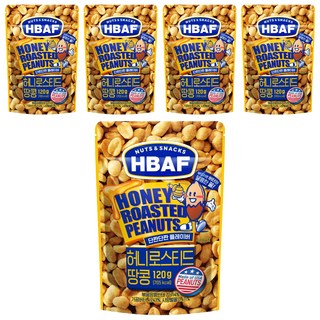 HBAF 蜂蜜奶油味花生, 120g, 美國製, 5包
