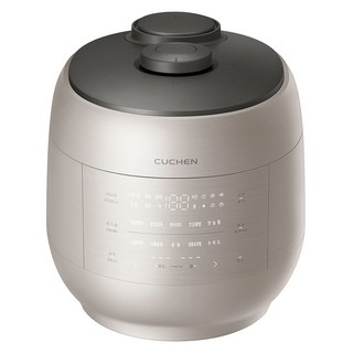 CUCHEN 酷晨 Grain 全不鏽鋼雙重壓力IH電子壓力鍋 6人份, 沙米色, CRT-UPDS0670SB