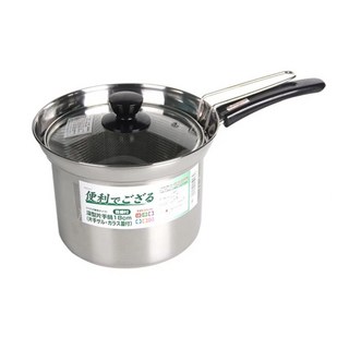 德利生活 日式多功能瀝水瀝油鍋 耐高溫250°C 鍋身深刻度 強化玻璃, 18cm, 不鏽鋼, 1組