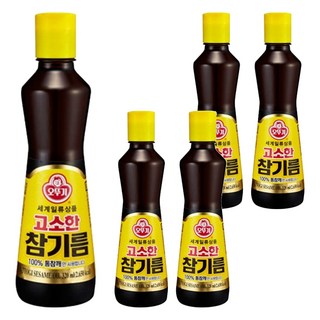 OTTOGI 不倒翁 芝麻油, 320ml, 5瓶