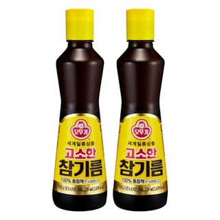 오뚜기 고소한 참기름, 320ml, 2개