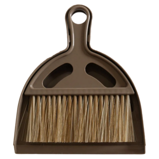 Balai 法式奶油小掃把畚箕組 懸掛收納 高密度刷毛, 巧克力棕, 1組