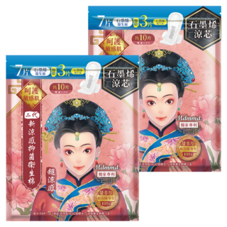 Mdmmd. 明洞國際 後宮二代系列石墨烯超涼感衛生棉 增量版 0.2cm超薄棉體 52倍吸水力, 量多型(28cm), 10片, 2包