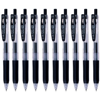 [사라사 클립 볼펜 0.5mm, 블랙, 10개 이미지]