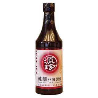 源珍 純釀豆麥醬油, 630ml, 1瓶