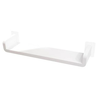 TRENY 免釘輕鬆貼 萬用置物架, 防水免釘免鑽孔, ABS塑膠, 承重3公斤, 白色, 47 x 11cm