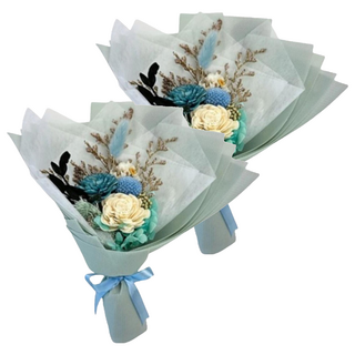 A-ONE 匯旺 通草玫瑰花束 索拉太陽玫瑰花 手工花 包裝紙尺寸：25 x 25公分, S款