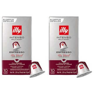 일리 네스프레소 호환 볼드 로스트 에스프레소 그라운드 캡슐커피, 5.7g, 10개입, 2개
