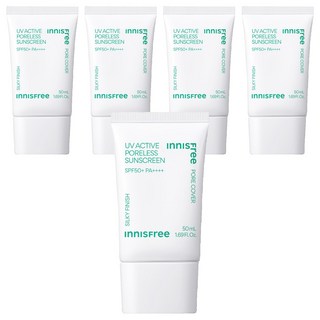 INNISFREE 台灣公司貨 高效UV毛孔隱形防曬霜 SPF50+ PA++++, 50ml, 5條