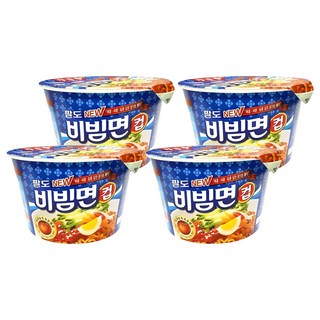 paldo 八道 碗裝韓國乾拌麵, 4入