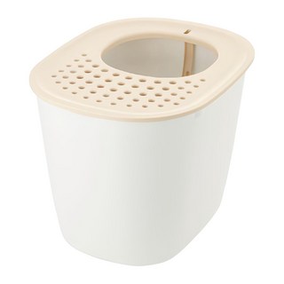 Richell 利其爾 拉普蕾不沾沙貓廁所, 自然白, 1個