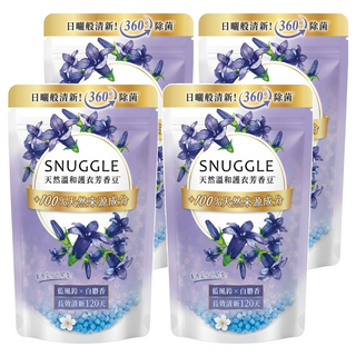Snuggle 熊寶貝 芳香豆 補充包 藍風鈴 +白麝香, 300ml, 4包