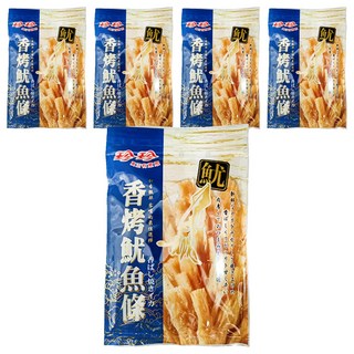 珍珍 香烤魷魚條 香烤魷魚, 80g, 5包