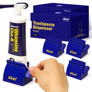 Akei Living 強力軟管牙膏擠壓器, 單一顏色, 2套