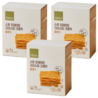 ORGA 地瓜脆餅 經典口味, 3盒, 50g