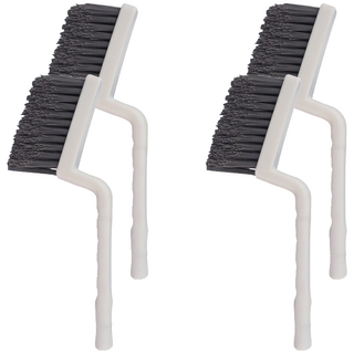 minono 米諾諾 磁磚縫硬毛刷 BR-38 4個 深入縫隙 輕鬆去除頑固污垢, 灰色 +白色