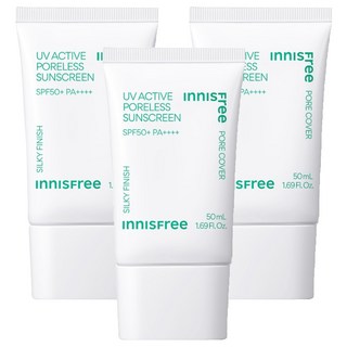 INNISFREE 台灣公司貨 高效UV毛孔隱形防曬霜 SPF50+ PA++++, 50ml, 3條
