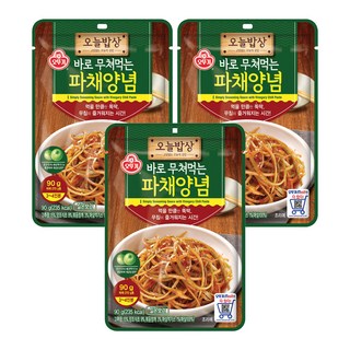 OTTOGI 不倒翁 蔥絲調味醬包, 3包, 90g