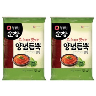 청정원순창 고소하고 맛있는 양념듬뿍 쌈장, 500g, 2개
