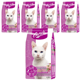 Enrich Champion 成貓/老貓 尿道保健配方 貓糧, 雞肉 + 蔓越莓, 1.5kg, 5袋