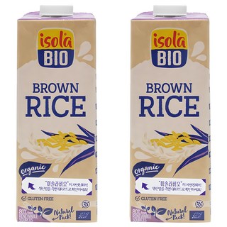 Isolabio 糙米飲品, 1L, 2個