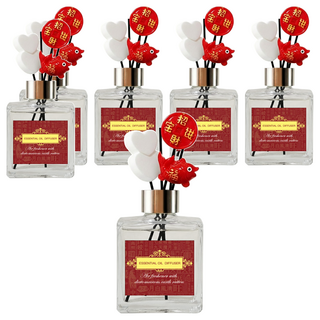 QiMart 迎春納福香氛珪藻擴香瓶, 水麝香, 200ml, 6件