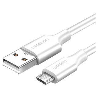 UGREEN 綠聯 Micro USB 快充傳輸線 PVC版, 1m, 白色, 1條