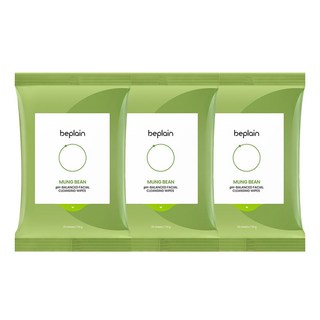 beplain 苾沛恩 綠豆弱酸性卸妝巾, 20張, 3組