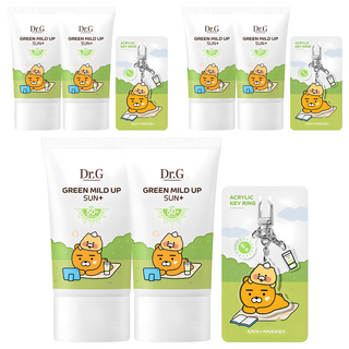 닥터지 그린 마일드 업 선 플러스 선크림 SPF50+ PA++++ 50ml x 2p + 키링 세트, 3개