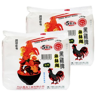 黑雞牌雞絲麵, 55g, 10包